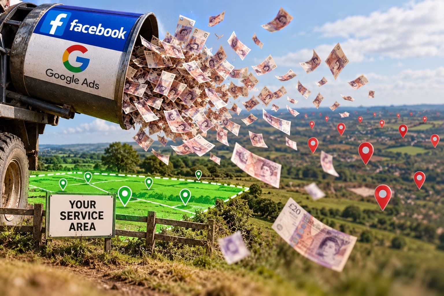 Small patch, big ad bill: why advertising a local contracting business wastes money, and what we do about it